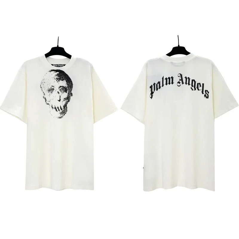 Palm Angels Distressed Skull T-Shirt - rep Palm Angels