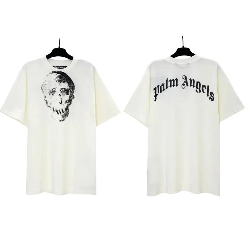Palm Angels Distressed Skull T-Shirt