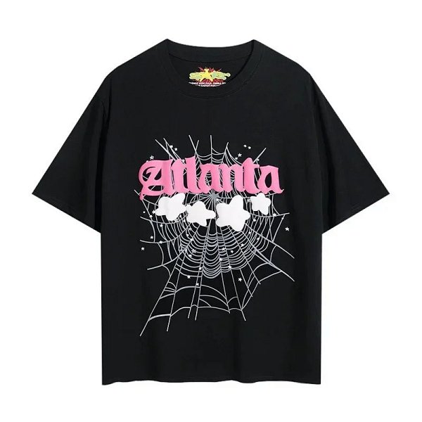 A Collection of Short-Sleeve T-Shirts from the American Streetwear Brand Sp5der (Also Often Written as Spider)