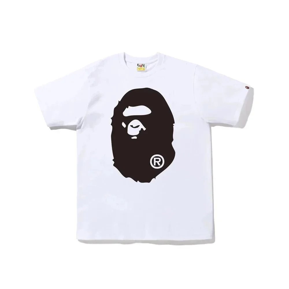 A Bathing Ape T-Shirts Head Graphic — 5058 white