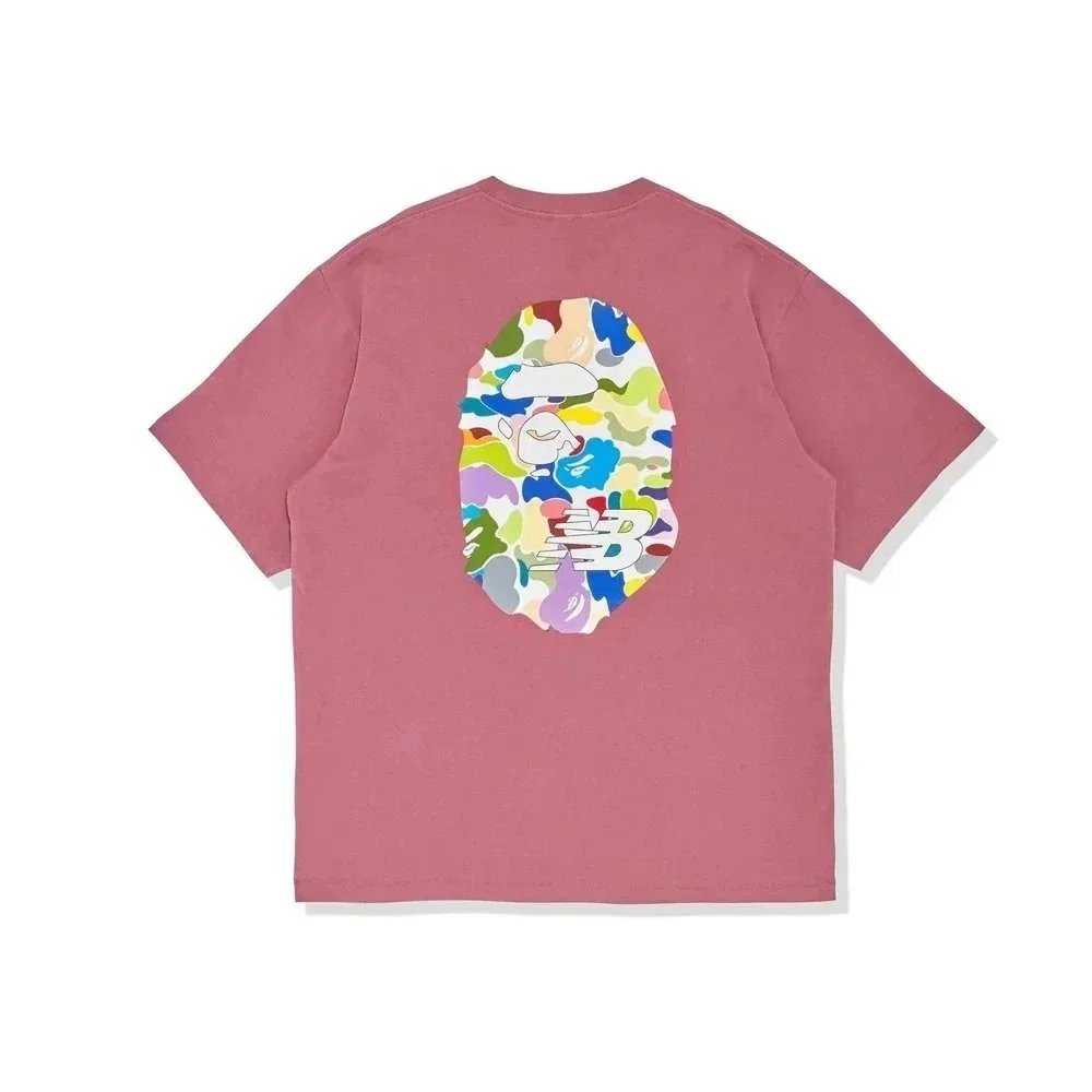 A Bathing Ape T-Shirts Head Graphic — 5057 red