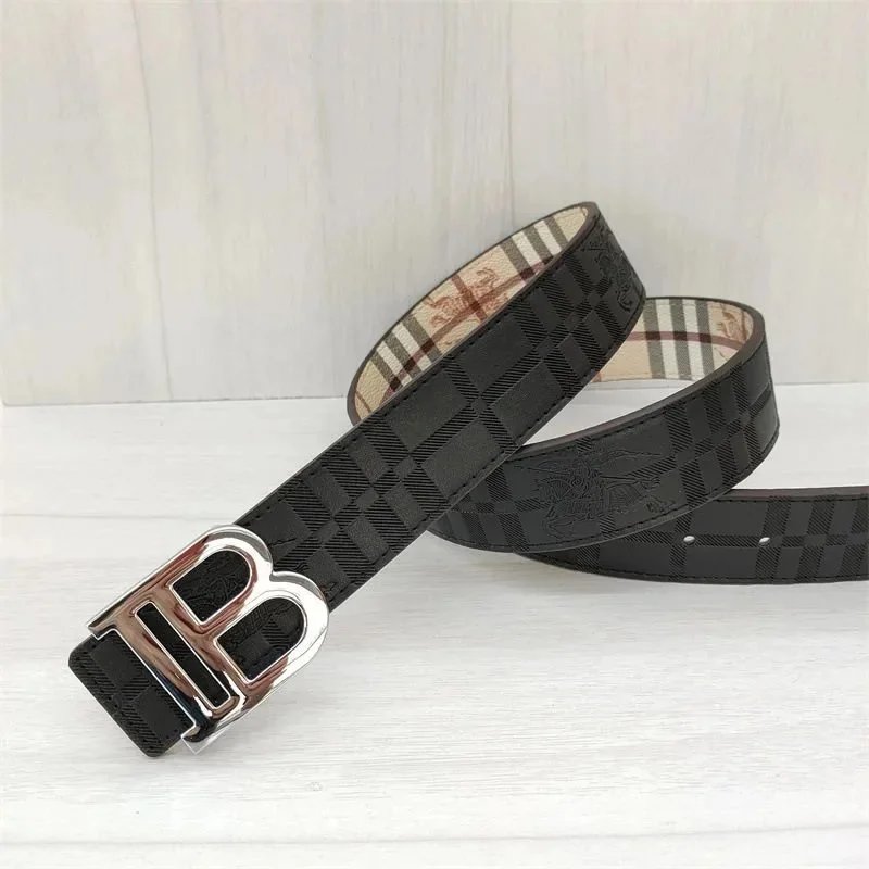 Left TB black embossed silver buckle
