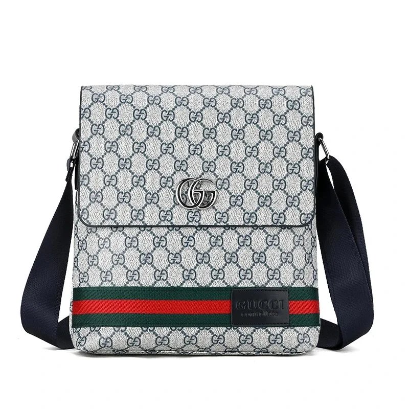 Gucci GG Supreme Web Stripe Messenger Bag