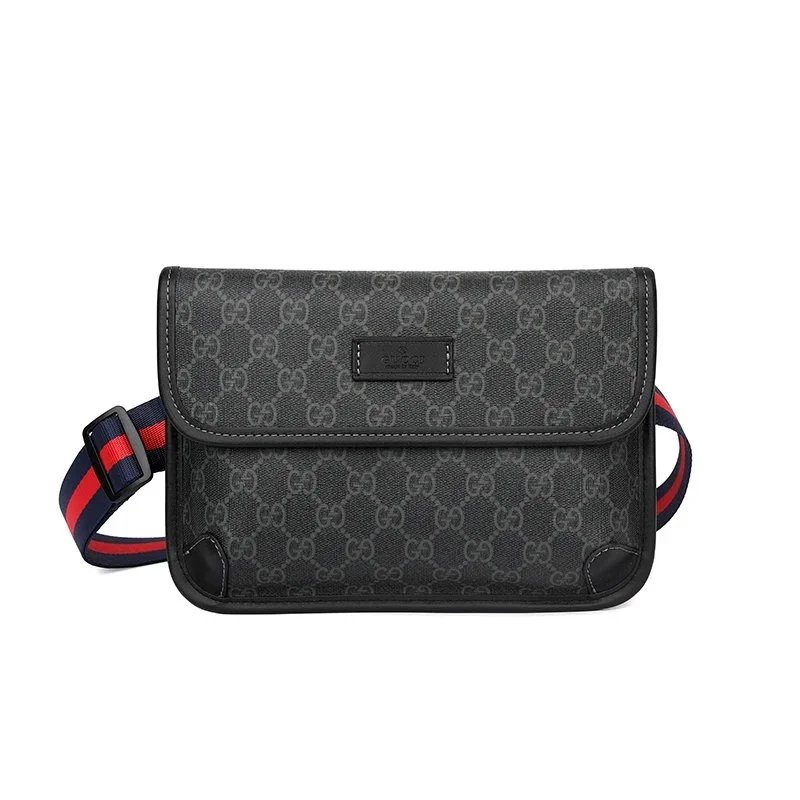 Gucci GG Supreme Flap Crossbody Messenger Bag - rep Gucci