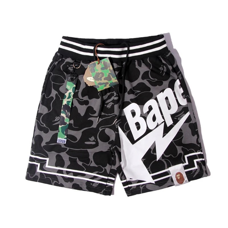 A Bathing Ape (BAPE) Camo Star Series Casual Shorts - rep szorty