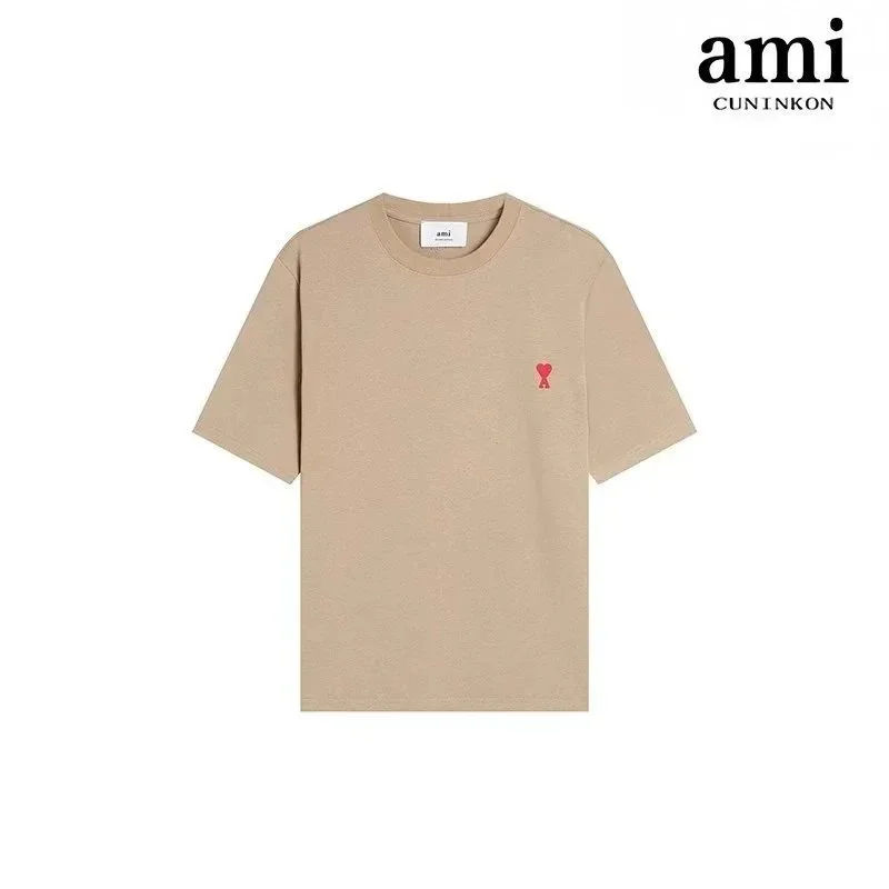 AMI Paris Collection: Classic Heart Logo Short-Sleeve T-Shirt