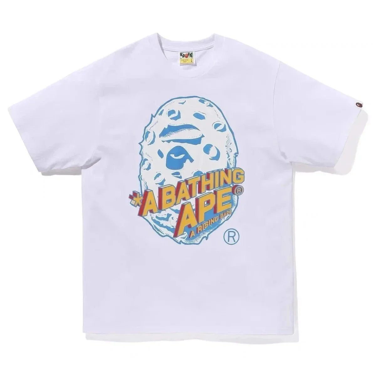 A Bathing Ape T-Shirts Head Graphic — 5220 white