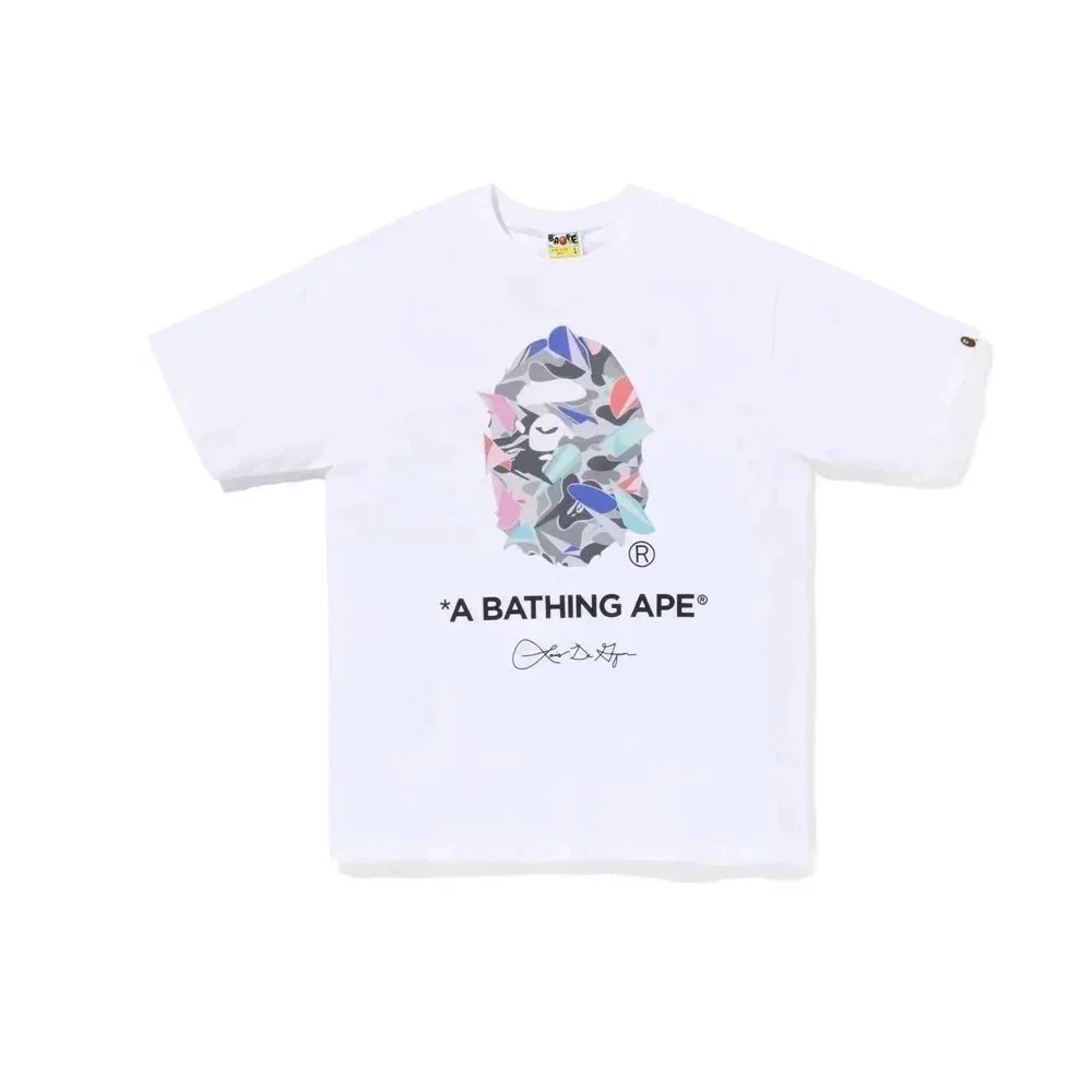 A Bathing Ape T-Shirts Head Graphic — 5061 white