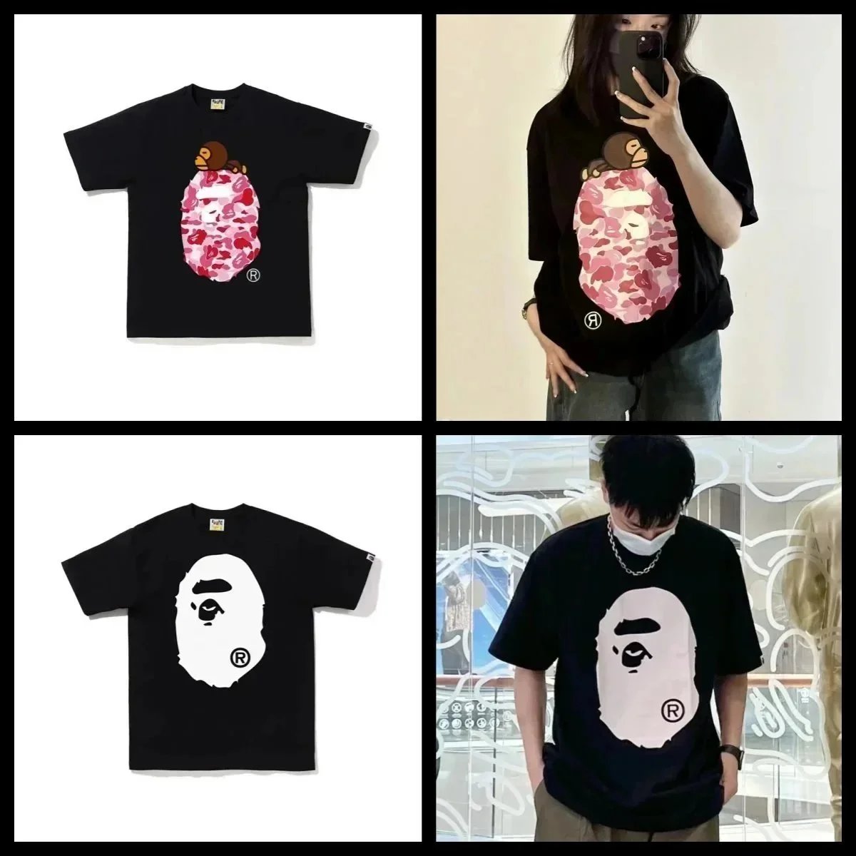 A Bathing Ape T-Shirts Head Graphic image 3