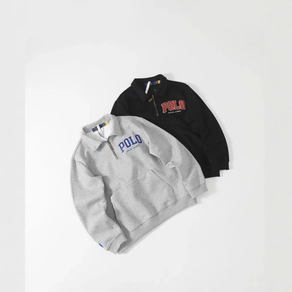 Polo Ralph Lauren，half-zip collar sweatshirt