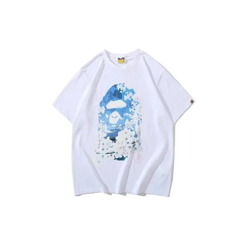 A Bathing Ape T-Shirts Head Graphic — 5052 white