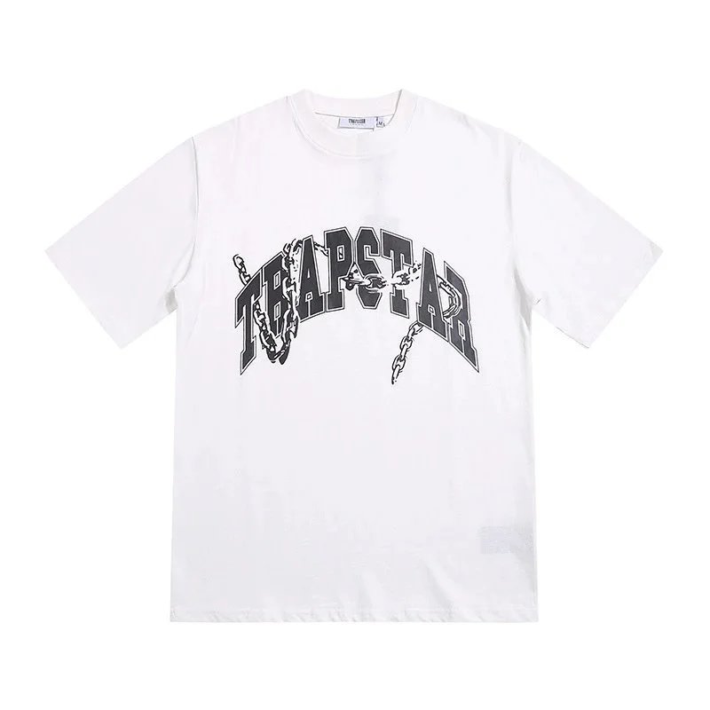 Trapstar chain arched letter short-sleeved shirt - rep Trapstar