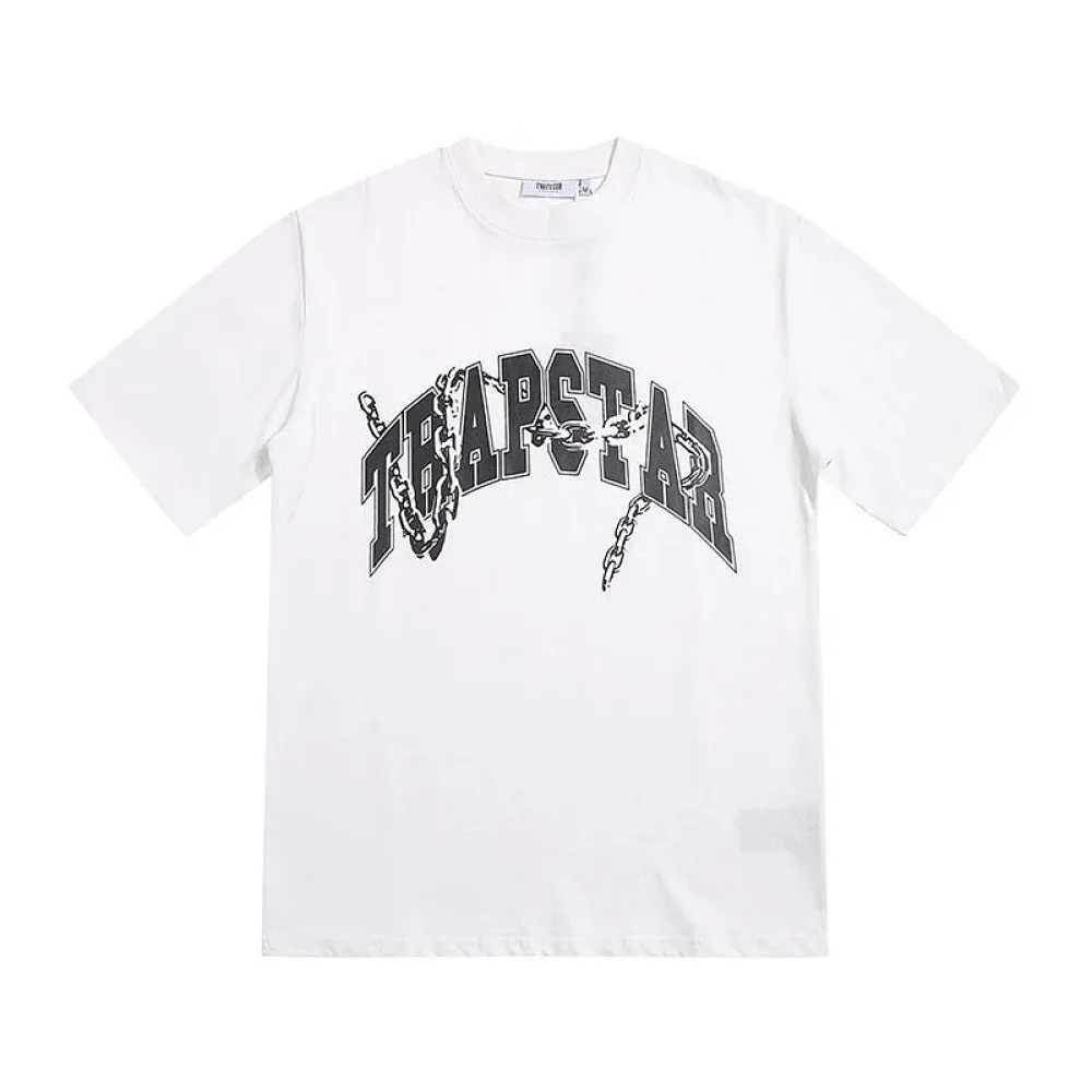 Trapstar chain arched letter short-sleeved shirt