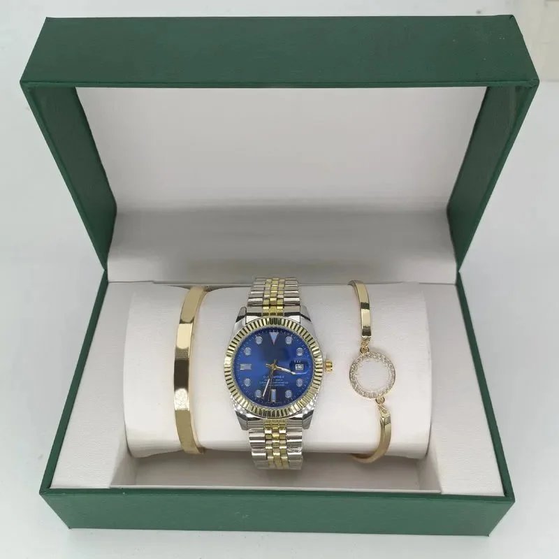 Rolex Three-Piece Set - Datejust Submariner Dial Two-Tone Blue