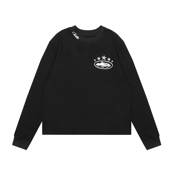 Star & Island Oval Print Waffle-Knit Long-Sleeve Base Layer