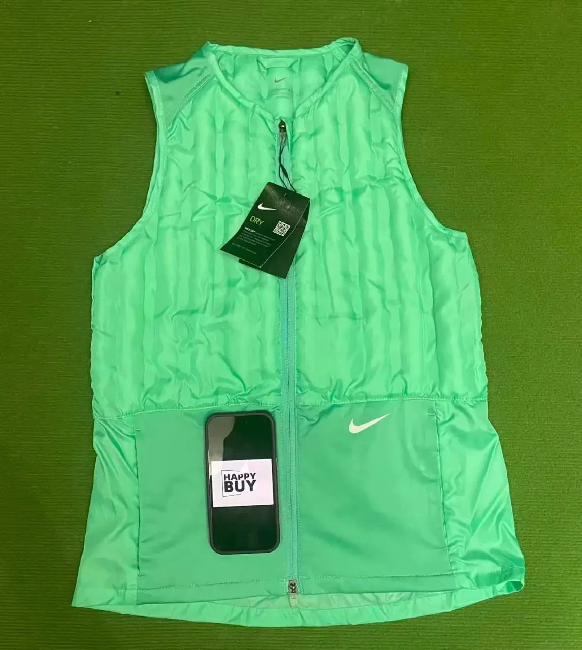 Nike Vests Insulated Zip-Front Vest — 2- Green Vest