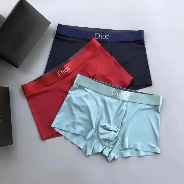 Dior Boxer Briefs in Black, Charcoal, and Sky Blue Underwear - 15