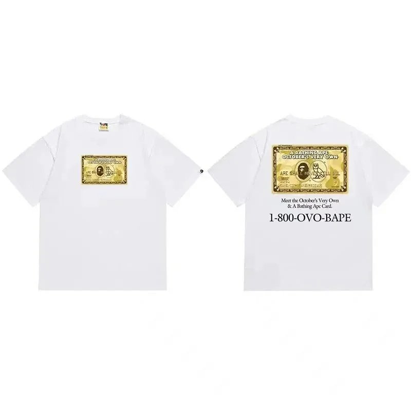 BAPE x OVO Card T-shirt White