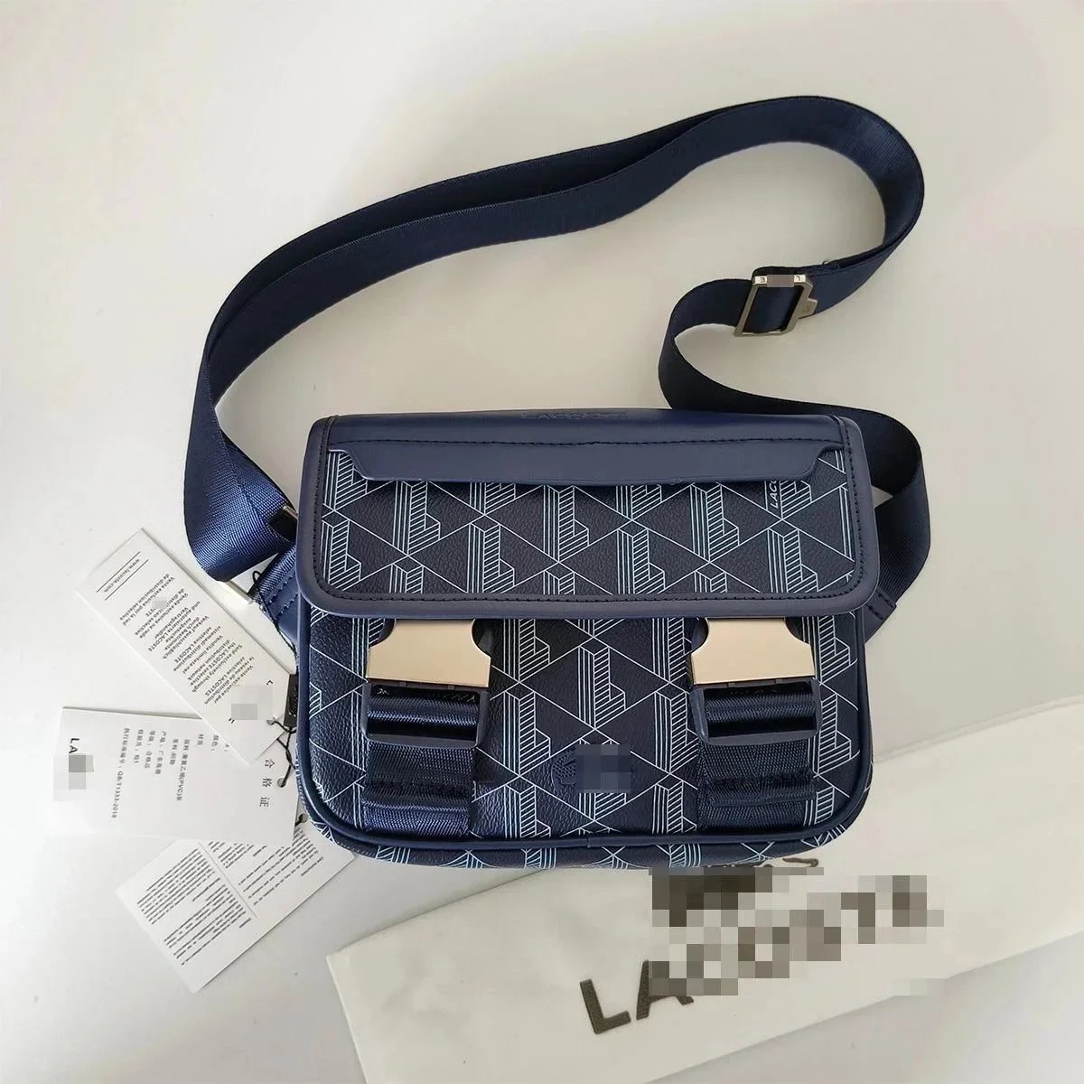 Burberry Crossbody Bags Nylon Bag with Front Zip Pocket — L-blue