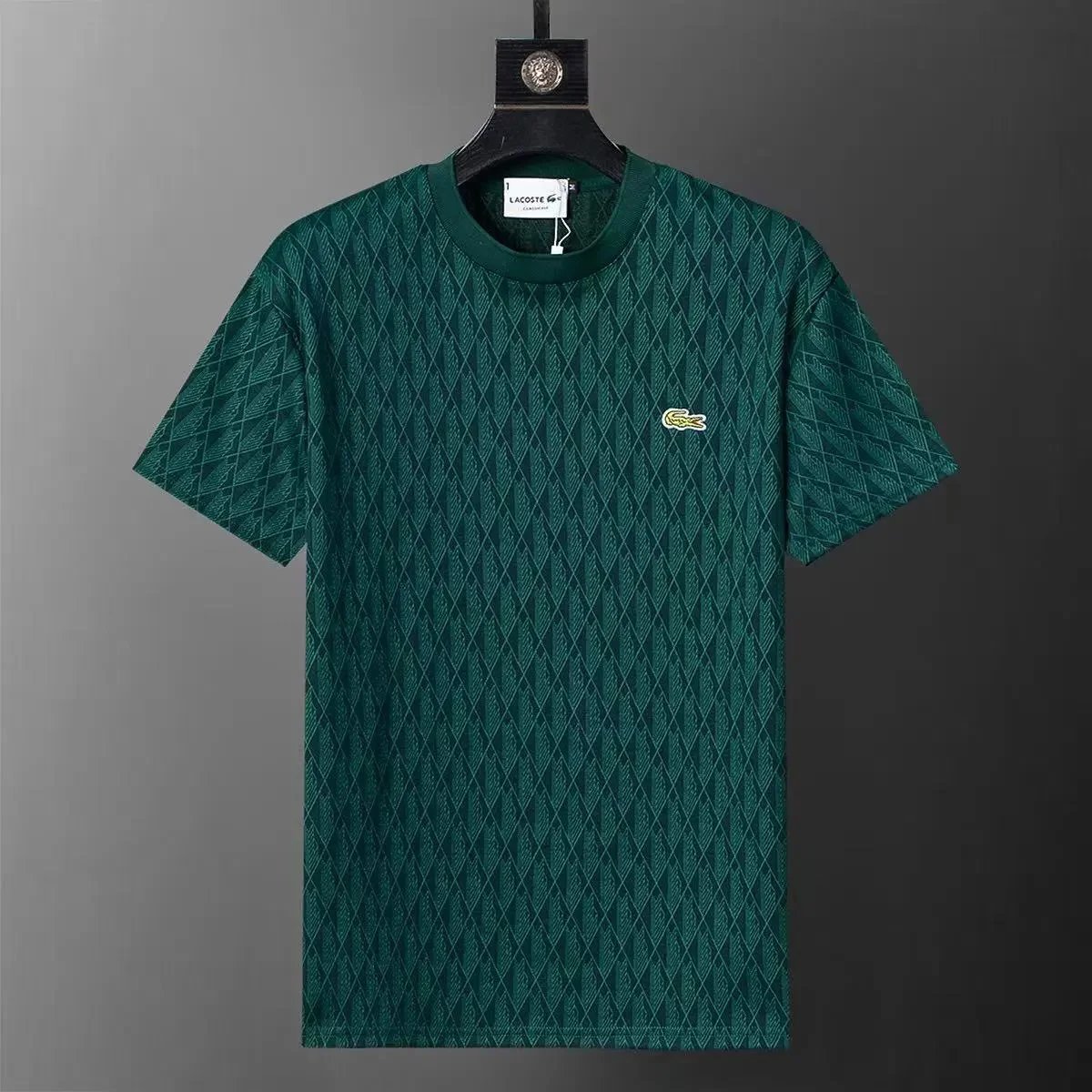 Lacoste Tracksuits Geometric-pattern zip track jacket and trousers set — 12