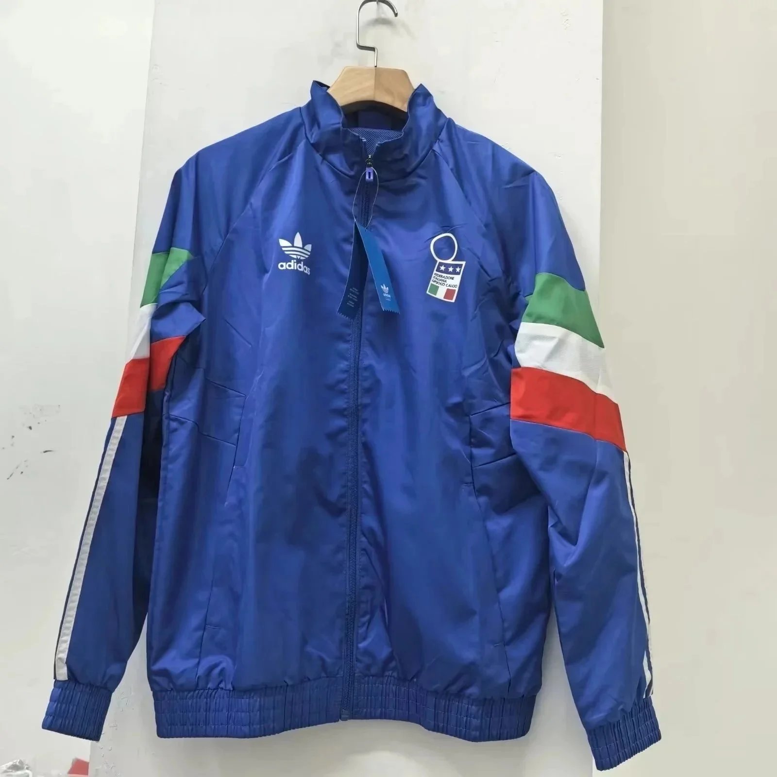 Adidas Jackets Football Club Windbreaker Jacket — Italian Blue