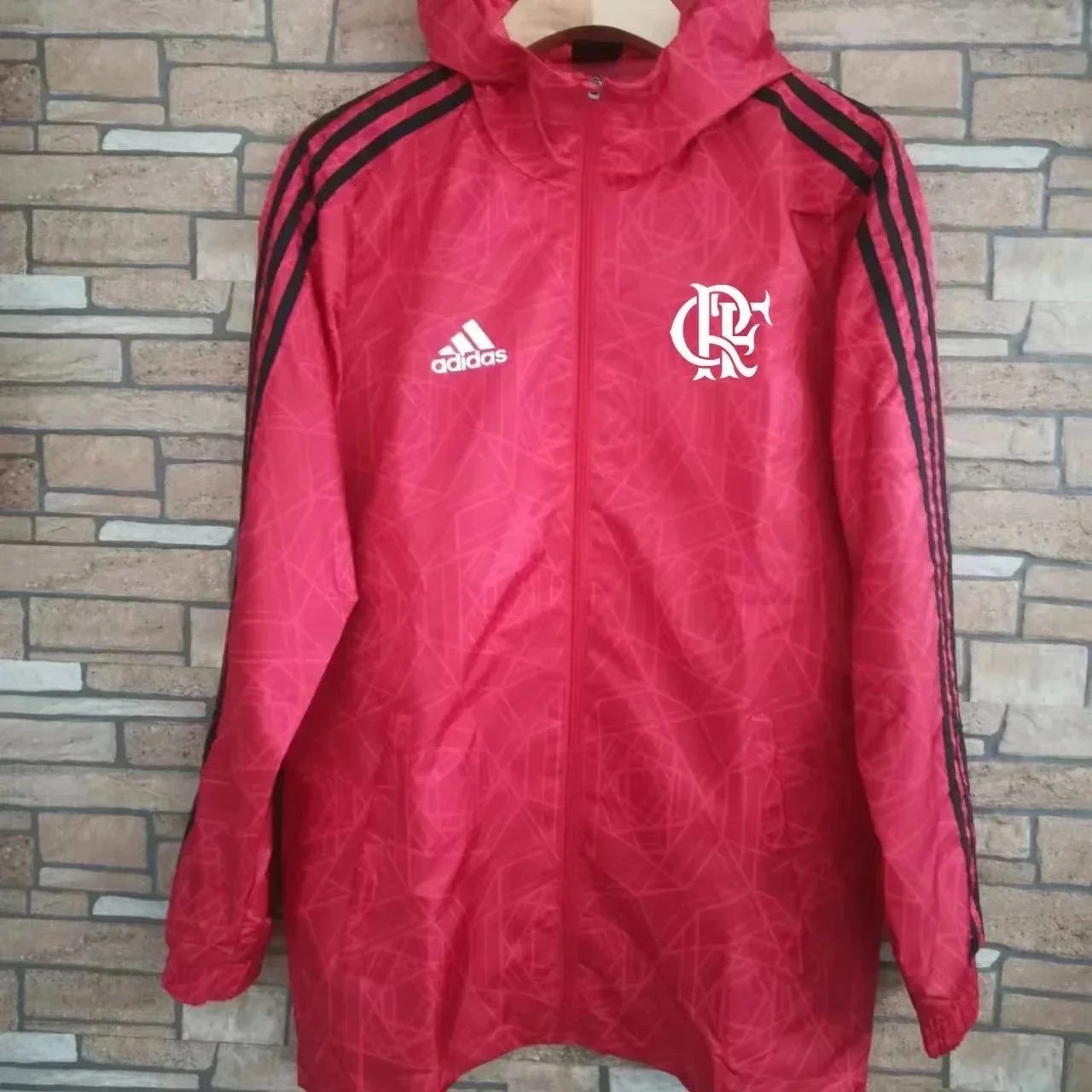 Adidas Jackets Football Club Windbreaker Jacket — Flamenco Red