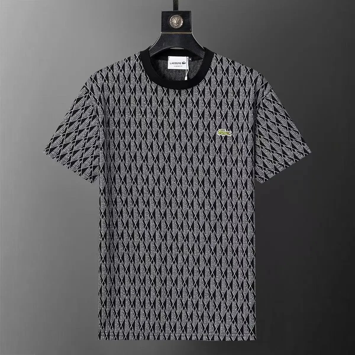 Lacoste Tracksuits Geometric-pattern zip track jacket and trousers set — 14
