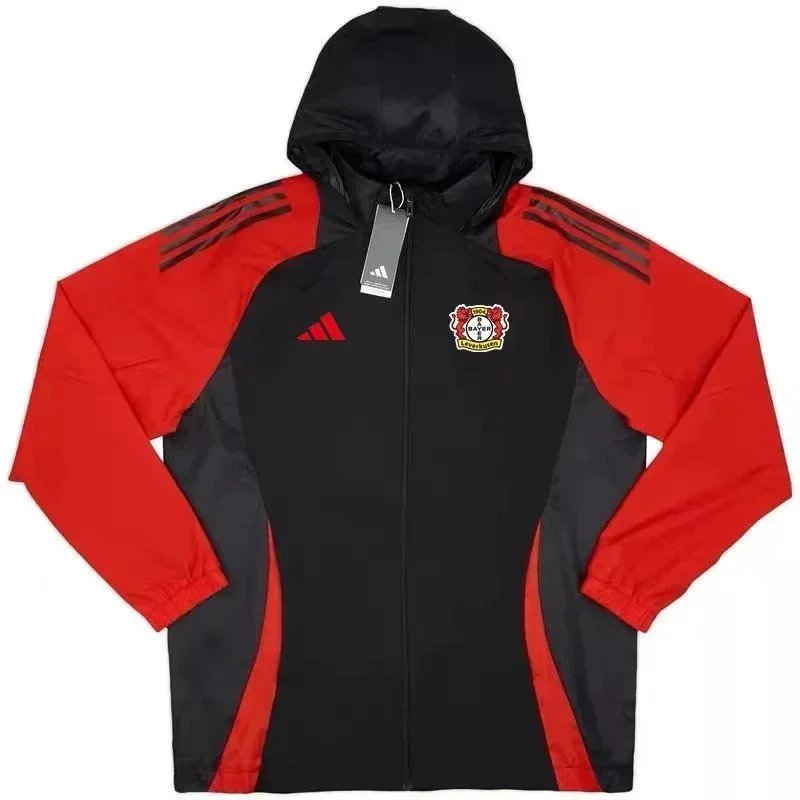 Adidas Jackets Football Club Windbreaker Jacket — Leverkusen Red