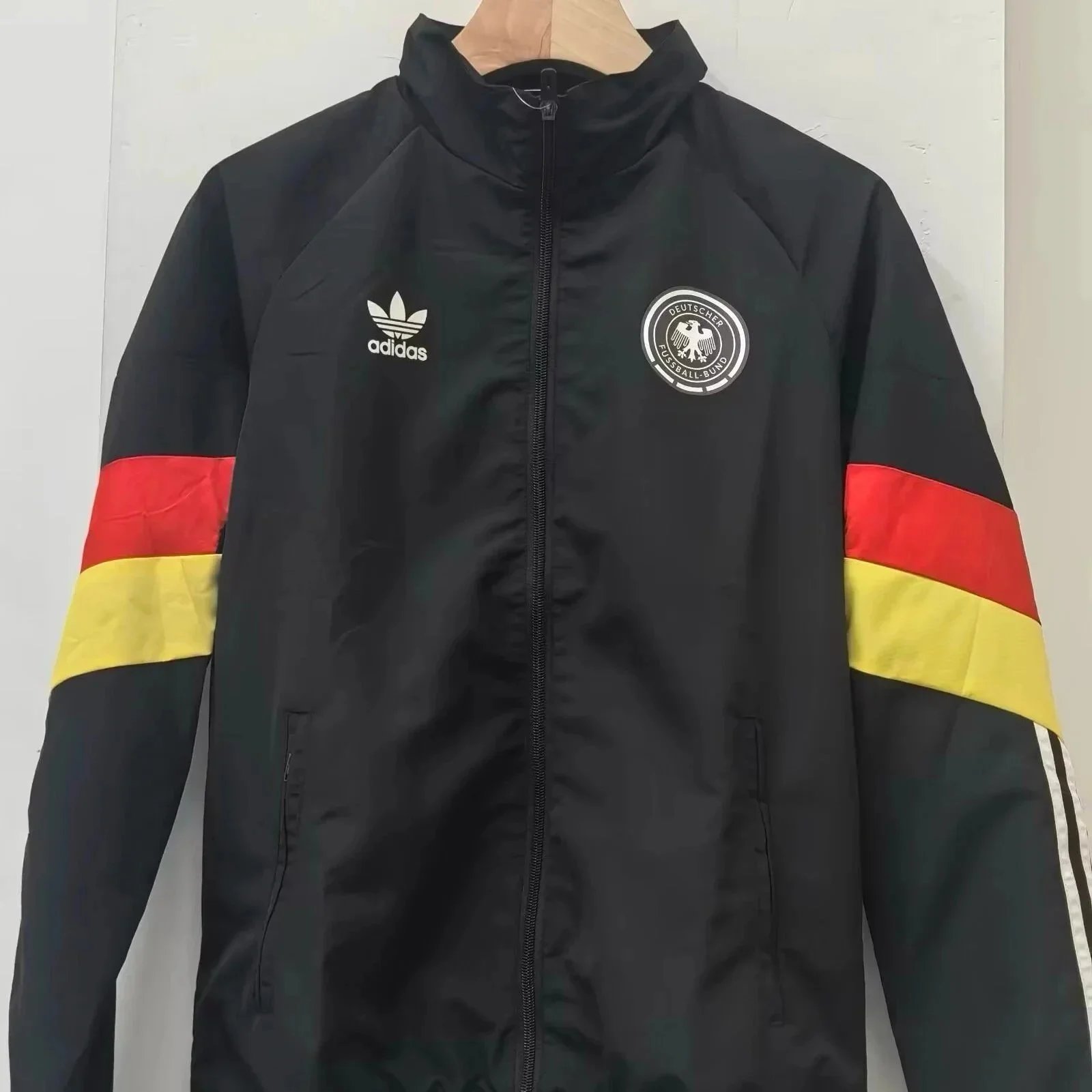 Adidas Jackets Football Club Windbreaker Jacket — German Black
