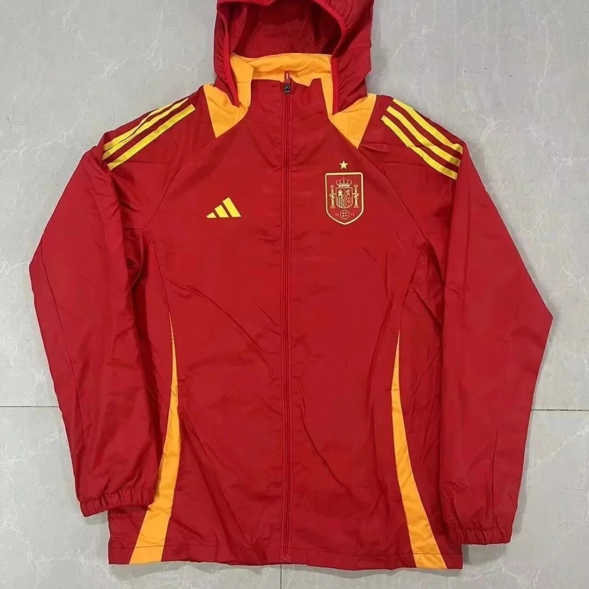 Adidas Jackets Football Club Windbreaker Jacket — Spanish Red