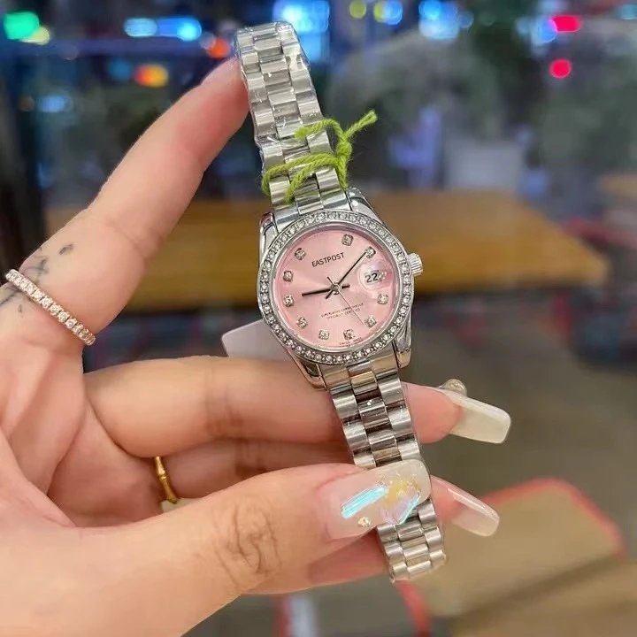 Rolex Watches Datejust crystal-bezel two-tone bracelet watch image 4