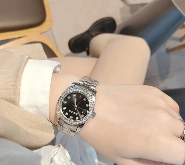 Rolex Watches Datejust crystal-bezel two-tone bracelet watch product detail image 14