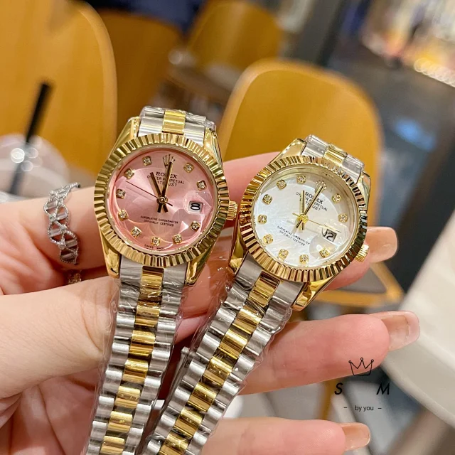 Rolex Watches Datejust crystal-bezel two-tone bracelet watch product detail image 36