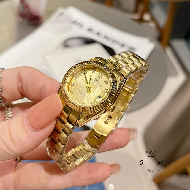 Rolex Watches Datejust crystal-bezel two-tone bracelet watch product detail image 40