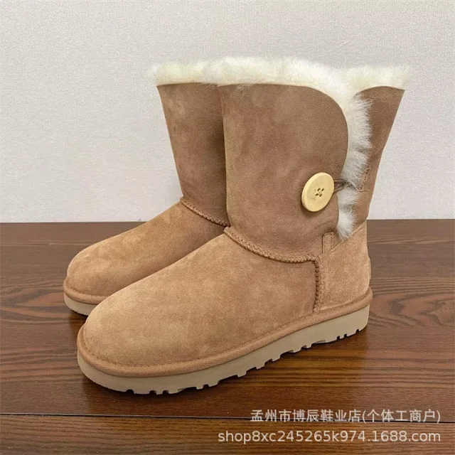 Unbranded Boots Faux Suede Shearling-Lined Snow product detail image 26