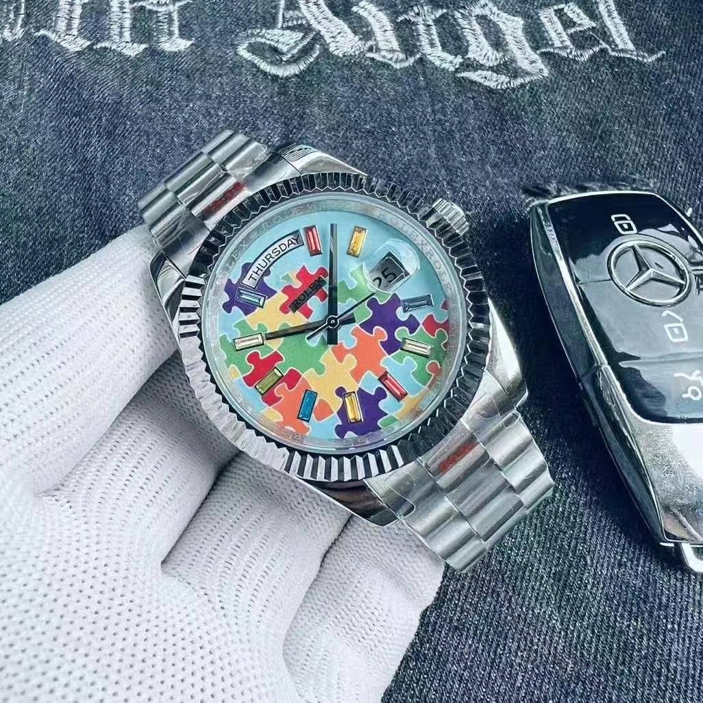 Rolex Colorful Dial Mechanical Watch — Jigsaw puzzle 3
