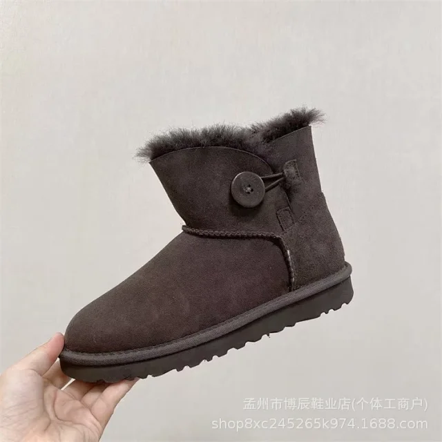 Unbranded Boots Faux Suede Shearling-Lined Snow product detail image 14