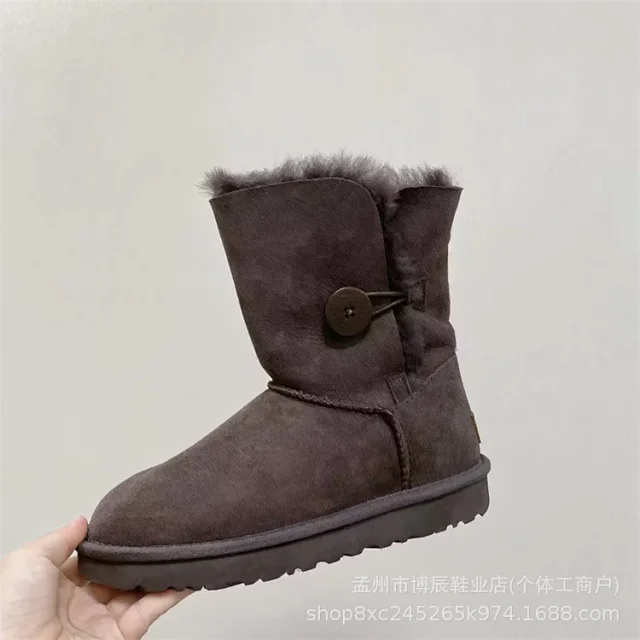 Unbranded Boots Faux Suede Shearling-Lined Snow product detail image 30