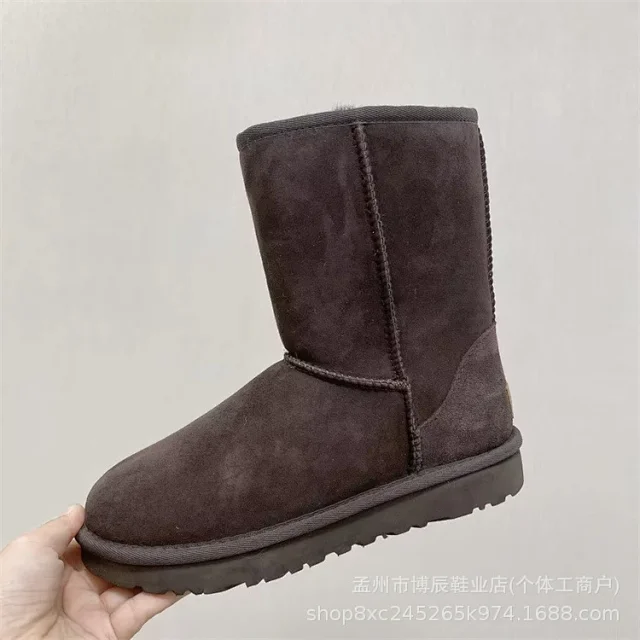 Unbranded Boots Faux Suede Shearling-Lined Snow product detail image 21