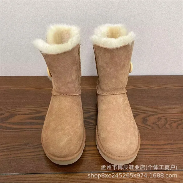 Unbranded Boots Faux Suede Shearling-Lined Snow product detail image 27
