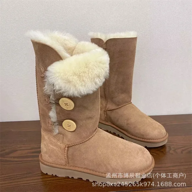 Unbranded Boots Faux Suede Shearling-Lined Snow product detail image 43