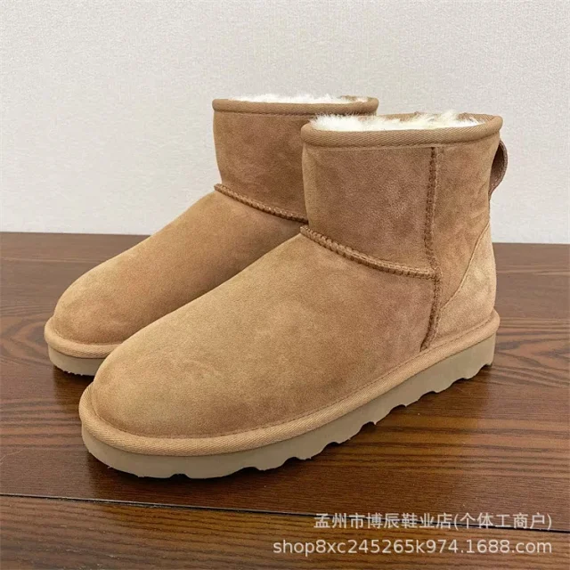Unbranded Boots Faux Suede Shearling-Lined Snow product detail image 6