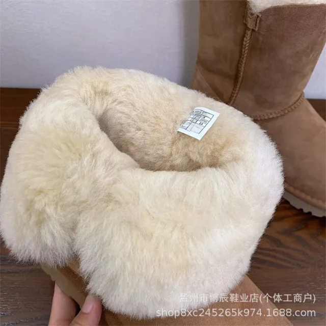 Unbranded Boots Faux Suede Shearling-Lined Snow product detail image 25