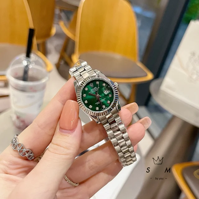 Rolex Watches Datejust crystal-bezel two-tone bracelet watch product detail image 31
