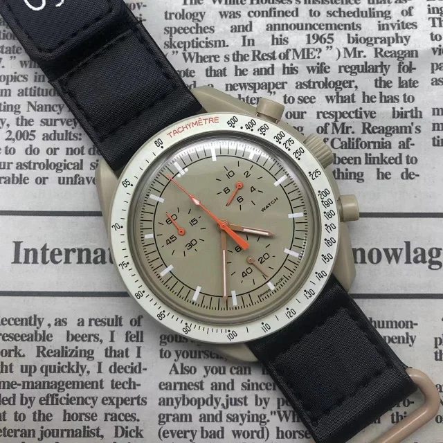 Omega MoonSwatch Mission on Earthphase and Earth chronograph watches product detail image 1
