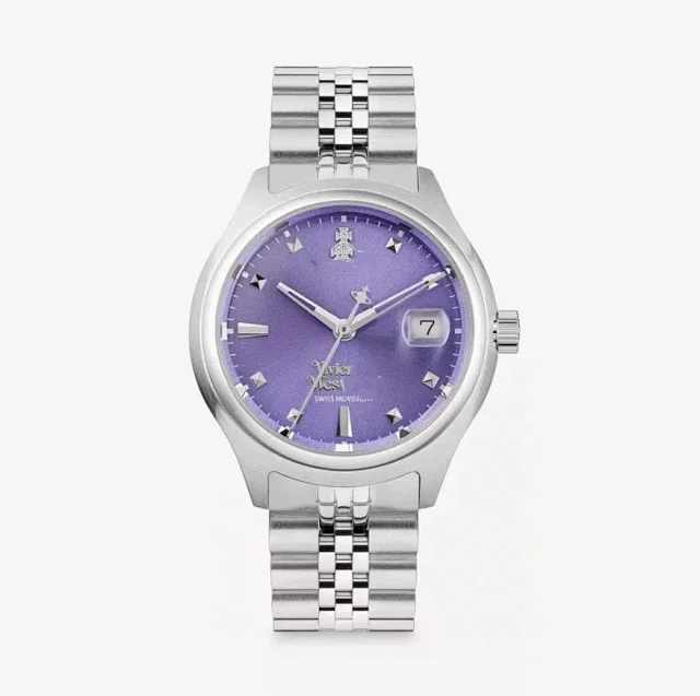 Vivienne Westwood Watches Quartz watch with orb-logo dial, date window and metal link bracelet product detail image 34