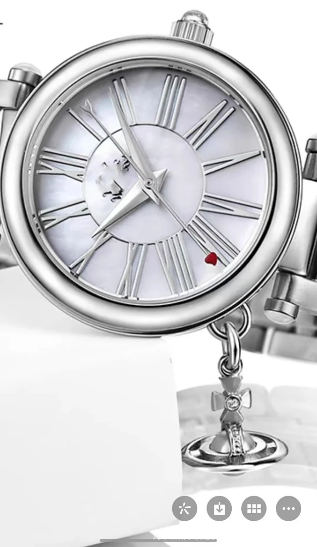 Vivienne Westwood Watches Quartz watch with orb-logo dial, date window and metal link bracelet product detail image 23