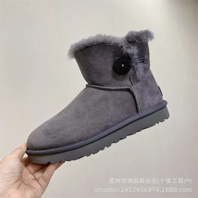 Unbranded Boots Faux Suede Shearling-Lined Snow product detail image 13