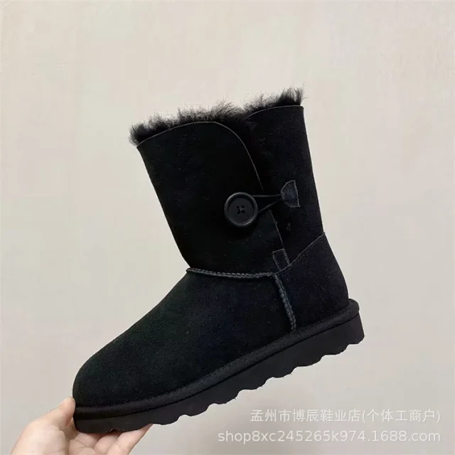 Unbranded Boots Faux Suede Shearling-Lined Snow product detail image 31