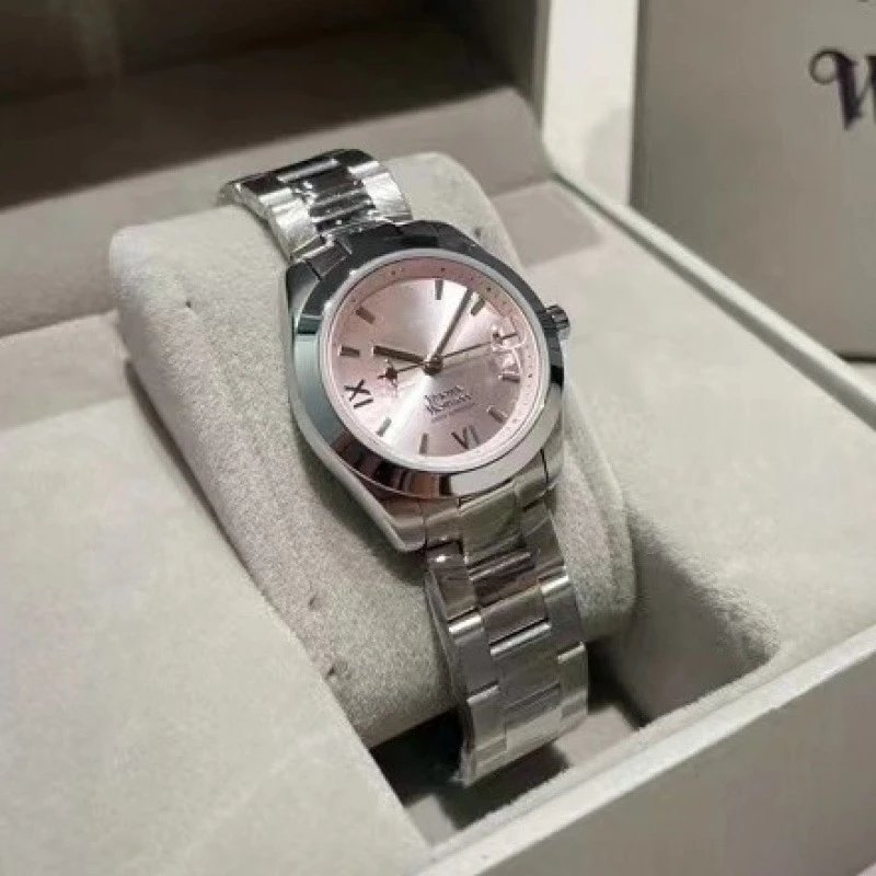 Vivienne Westwood Watches Quartz watch with orb-logo dial, date window and metal link bracelet image 2